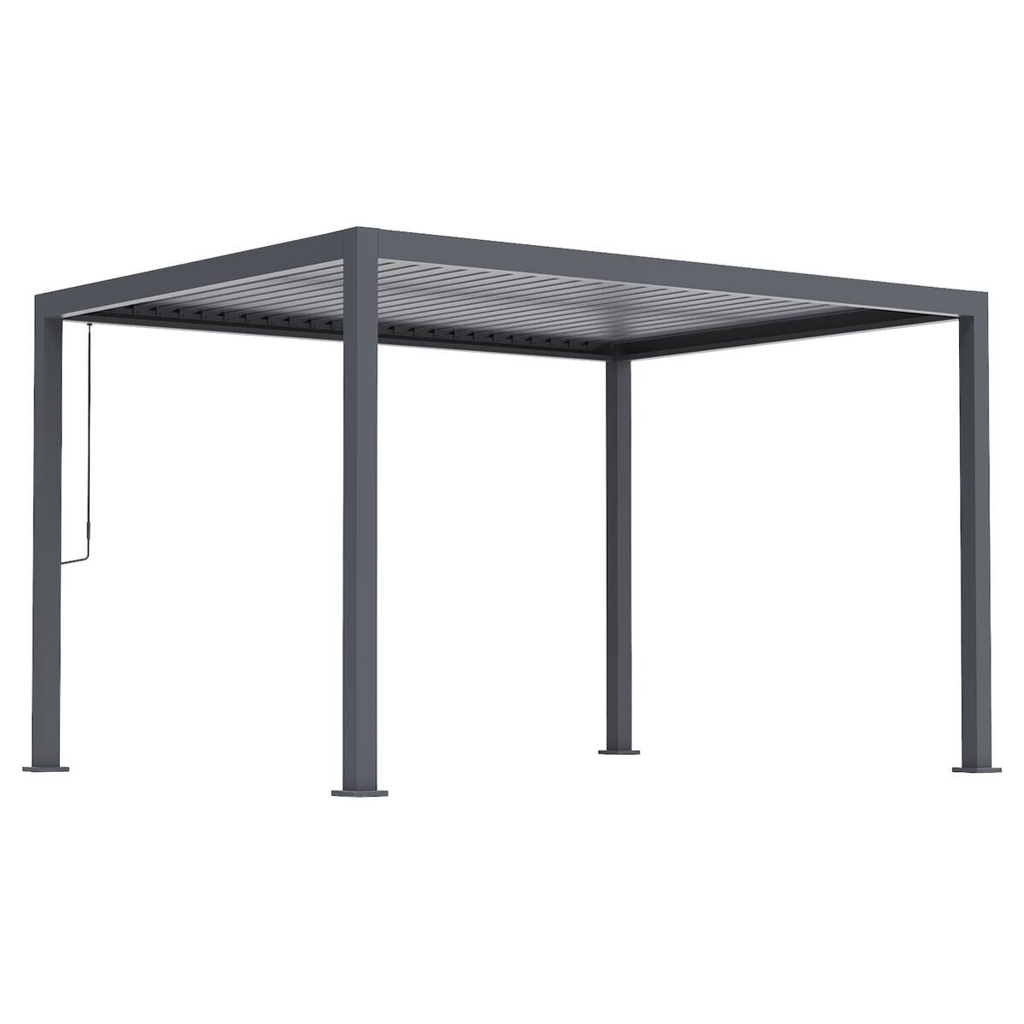 Pergola anthrazit Aluminium B/H/L: ca. 300x254,5x393 cm