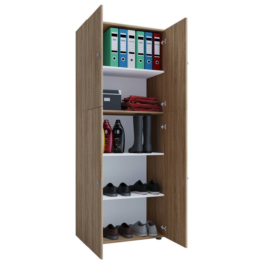 Kleiderschrank Lona Eiche B/H/T: ca. 70x182x39 cm