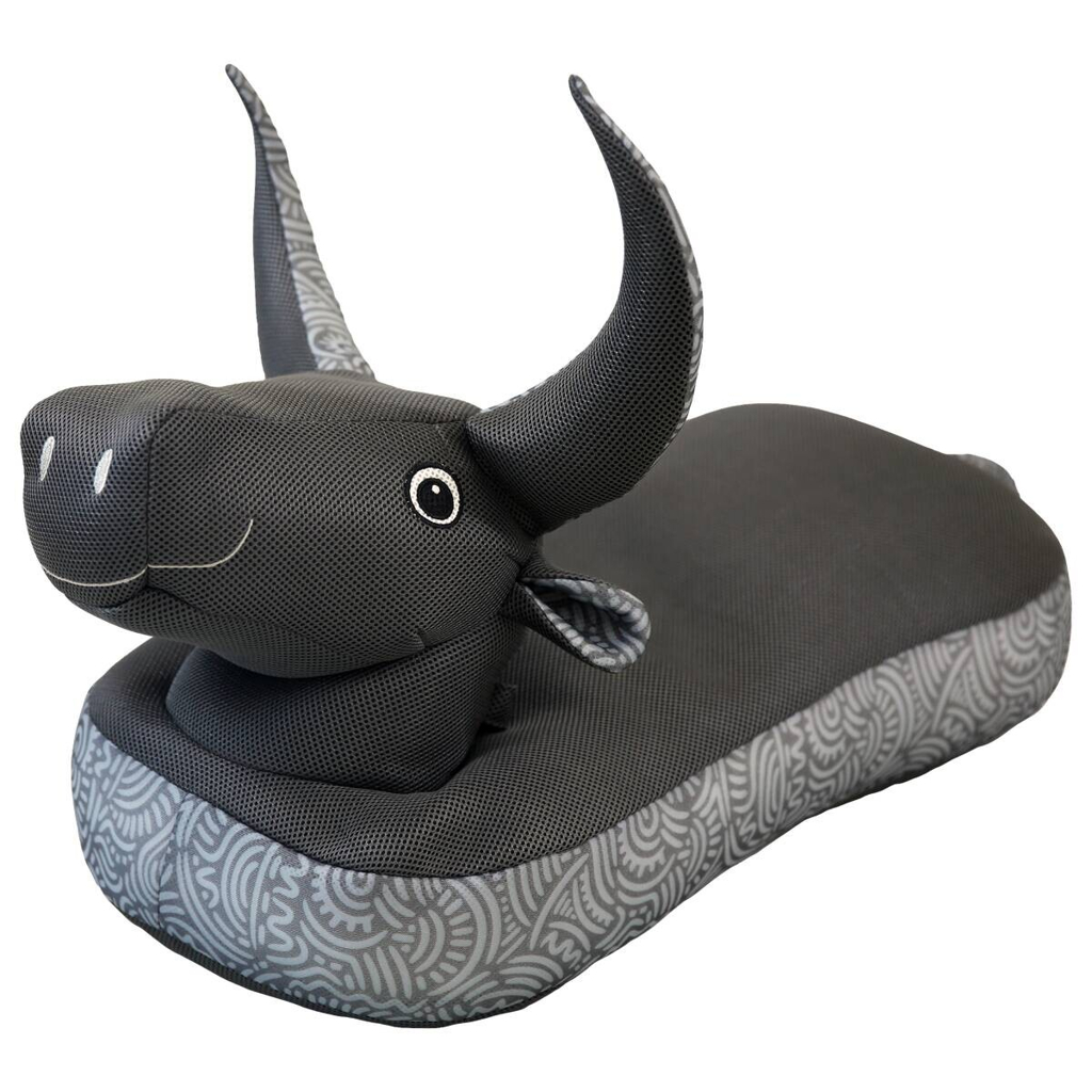Westmann Sitzsack Stier grau Polyester-Mischgewebe B/H/L: ca. 89x64x34 cm