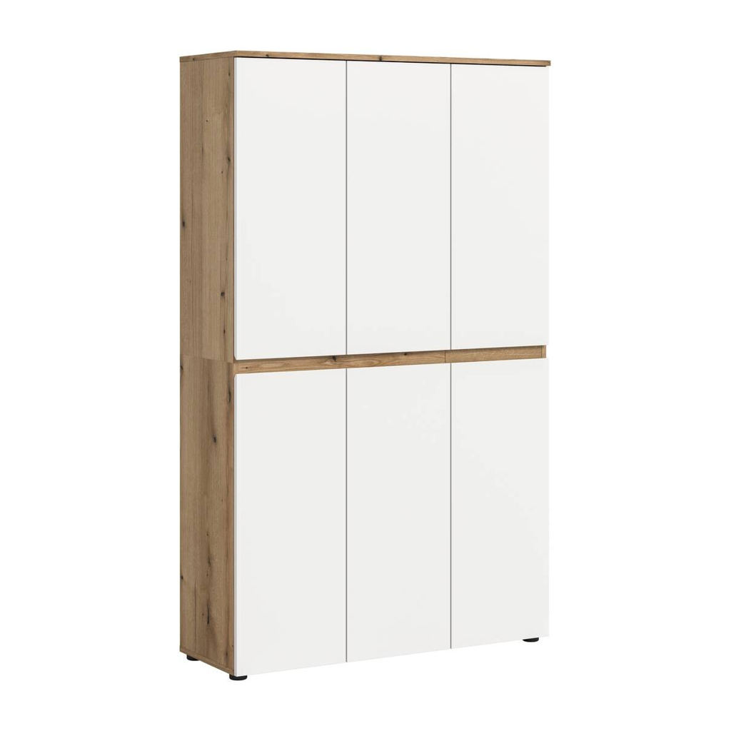 Schrank SCARPA Evoke Oak Nachbildung weiß B/H/T: ca. 105x175x37 cm