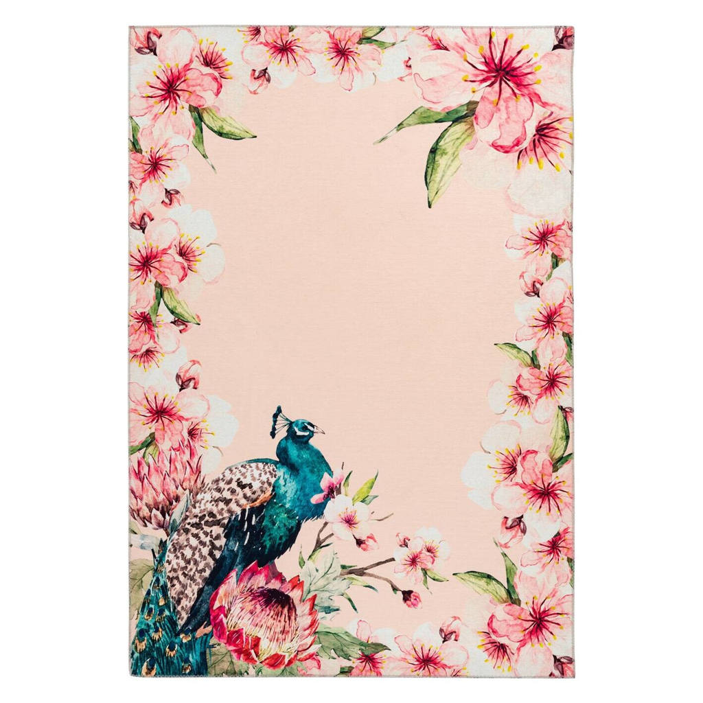 Kenda Sand Flachgewebeteppich Blossom 125 creme B/L: ca. 80x150 cm
