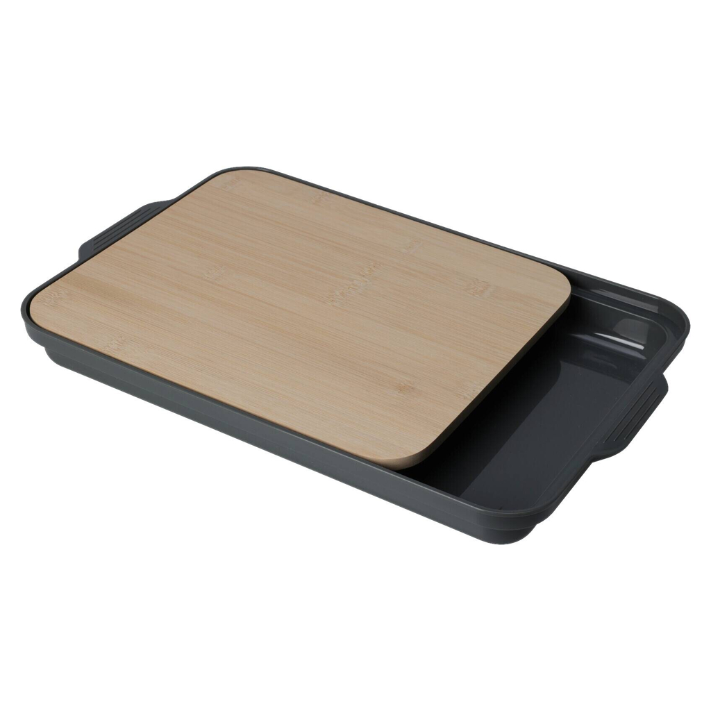 Schneidbrett natur Natura Bambus B/H/L: ca. 37x4x24 cm