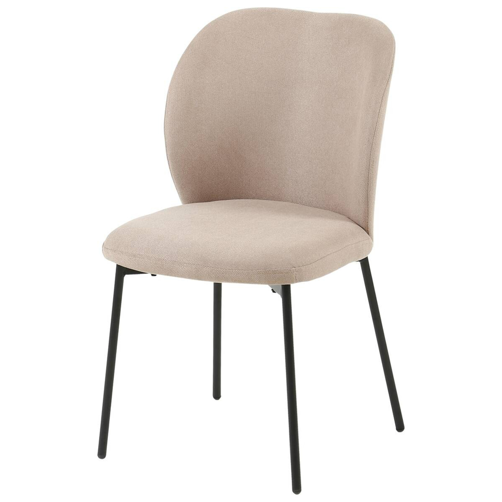 Stuhl Medina beige Webstoff B/H/T: ca. 46x85x48 cm