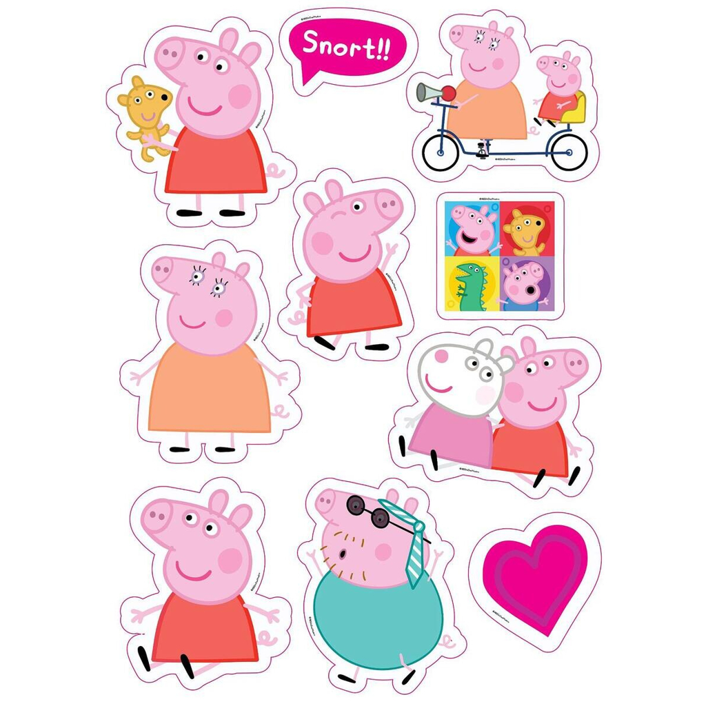 Wandsticker Peppa Pig B/L: ca. 50x70 cm