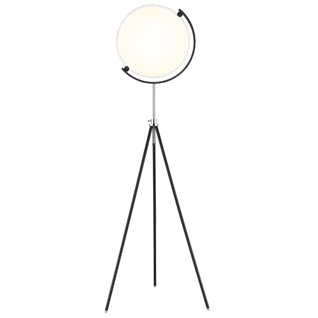 GLOBO LED-Stehlampe schwarz Metall Aluminium H/T: ca. 168x67,6 cm 1 Brennstellen