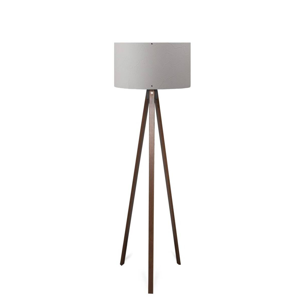 Opviq Stehlampe grau MDF PVC B/H/T/L/D: ca. 38x140x38x38x38 cm E27 1 Brennstellen