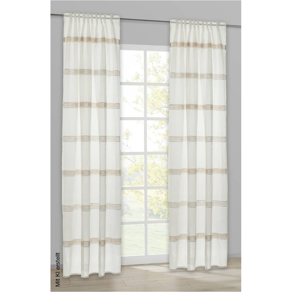 Kombivorhang Elea beige B/L: ca. 140x245 cm
