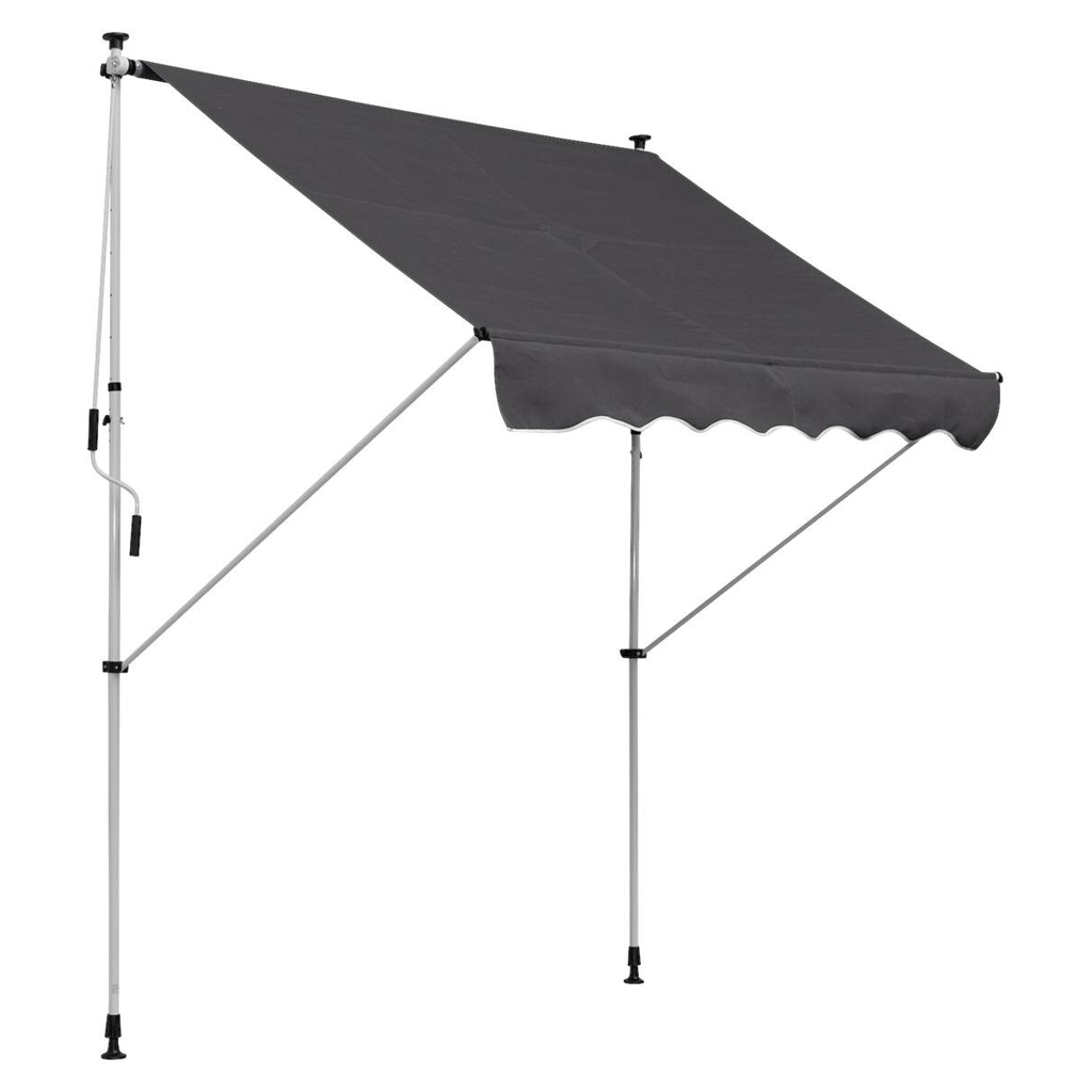 Outsunny Klemm-Markise grau B/L: ca. 200x150 cm
