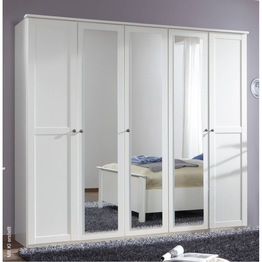 Kleiderschrank Chalet Alpinweiß B/H/T: ca. 225x210x58 cm