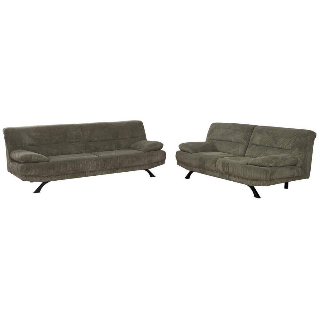 Sofa Bruno grün Microfaser B/H/T: ca. 191x83x94 cm