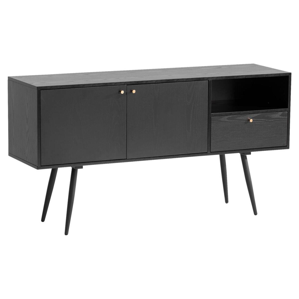 Sideboard schwarz B/H/T: ca. 140x75x40 cm