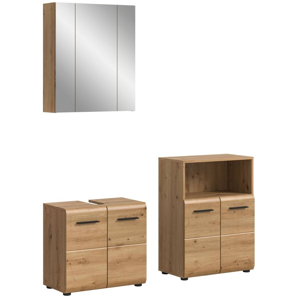 Badezimmer-Set Ice Artisan Oak Nachbildung B/H/T: ca. 135x185x30 cm