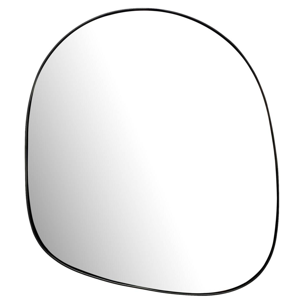 Wohnling Wandspiegel schwarz Metall B/H/T: ca. 53x60x2,5 cm