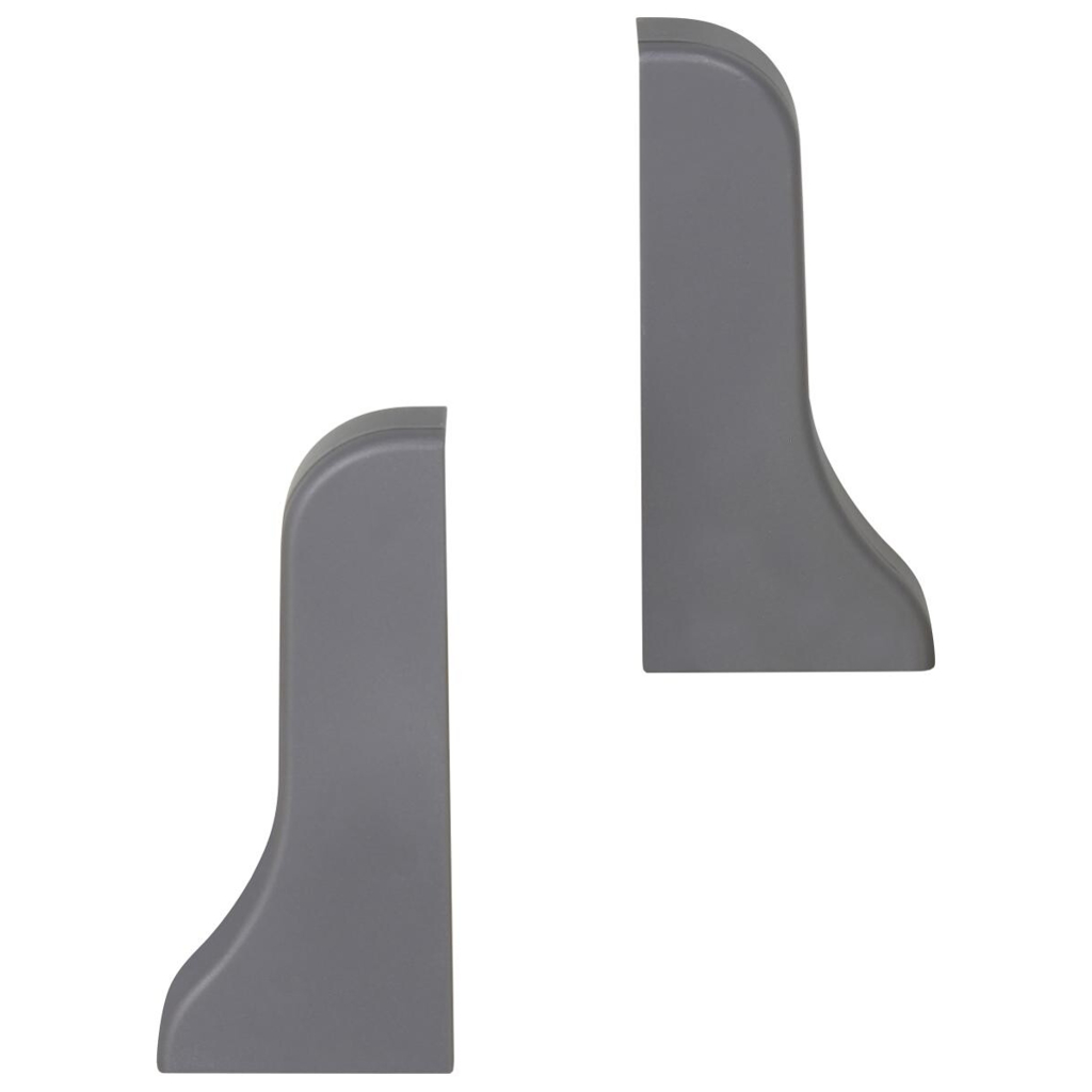 Endkappe grau L/B/H: ca. 2,04x0,97x4,94 cm