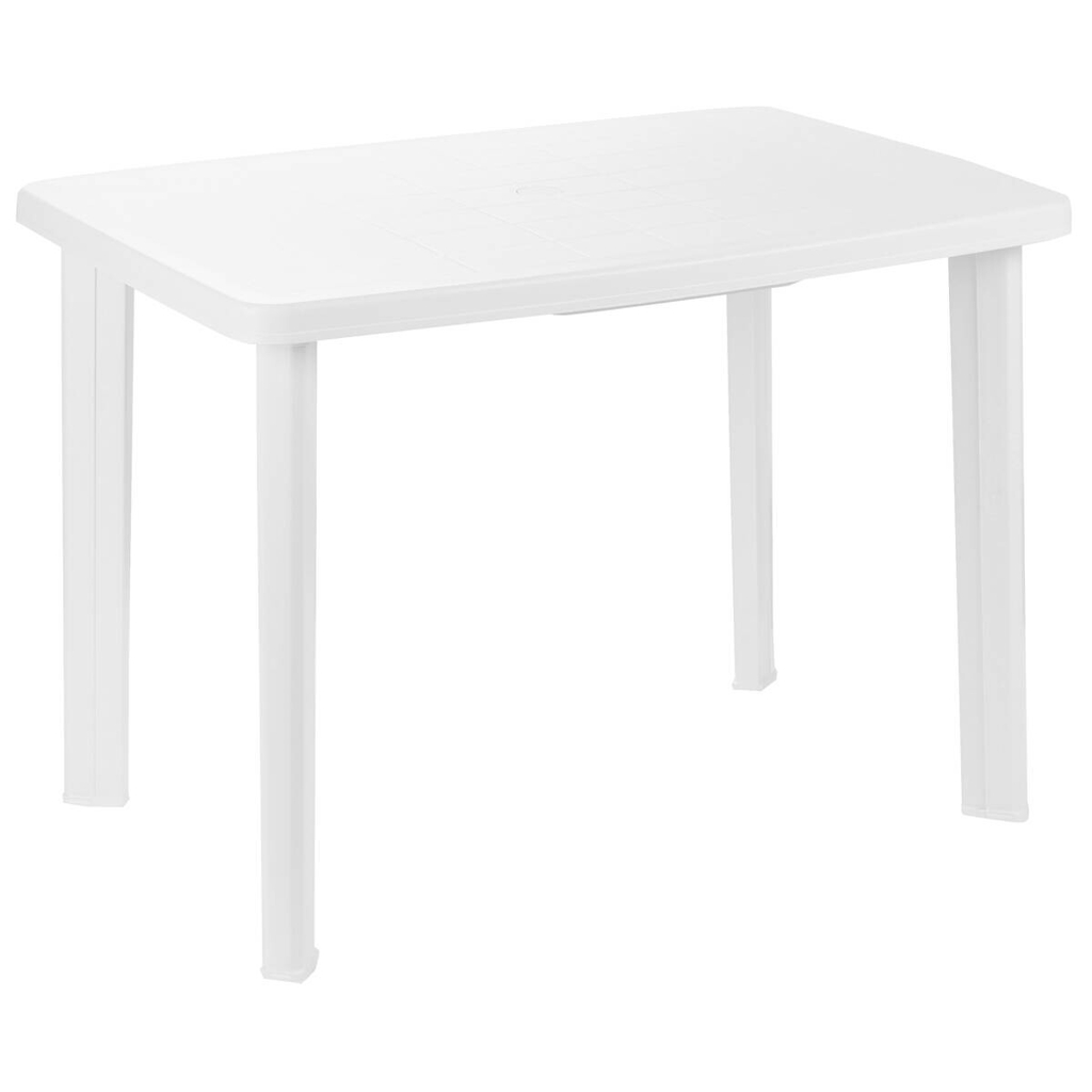ProGarden Tisch Faretto weiß Kunststoff B/H/L: ca. 68x72x101 cm