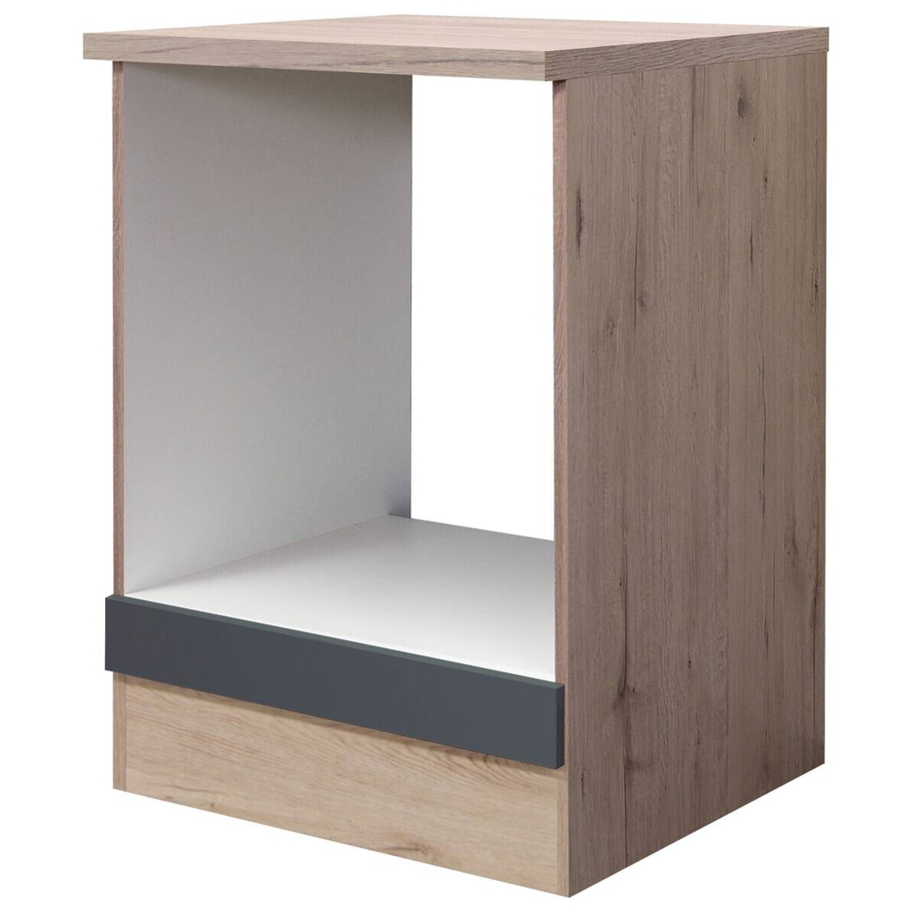 Herdumbauschrank Morena grau matt B/H/T: ca. 60x85x60 cm