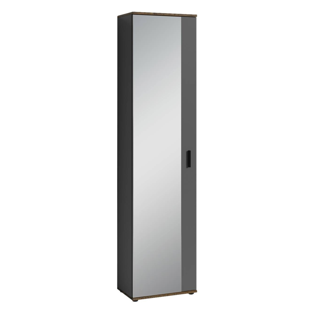 Hochschrank JAKOB schwarz schwarz B/H/T: ca. 49x196x30 cm