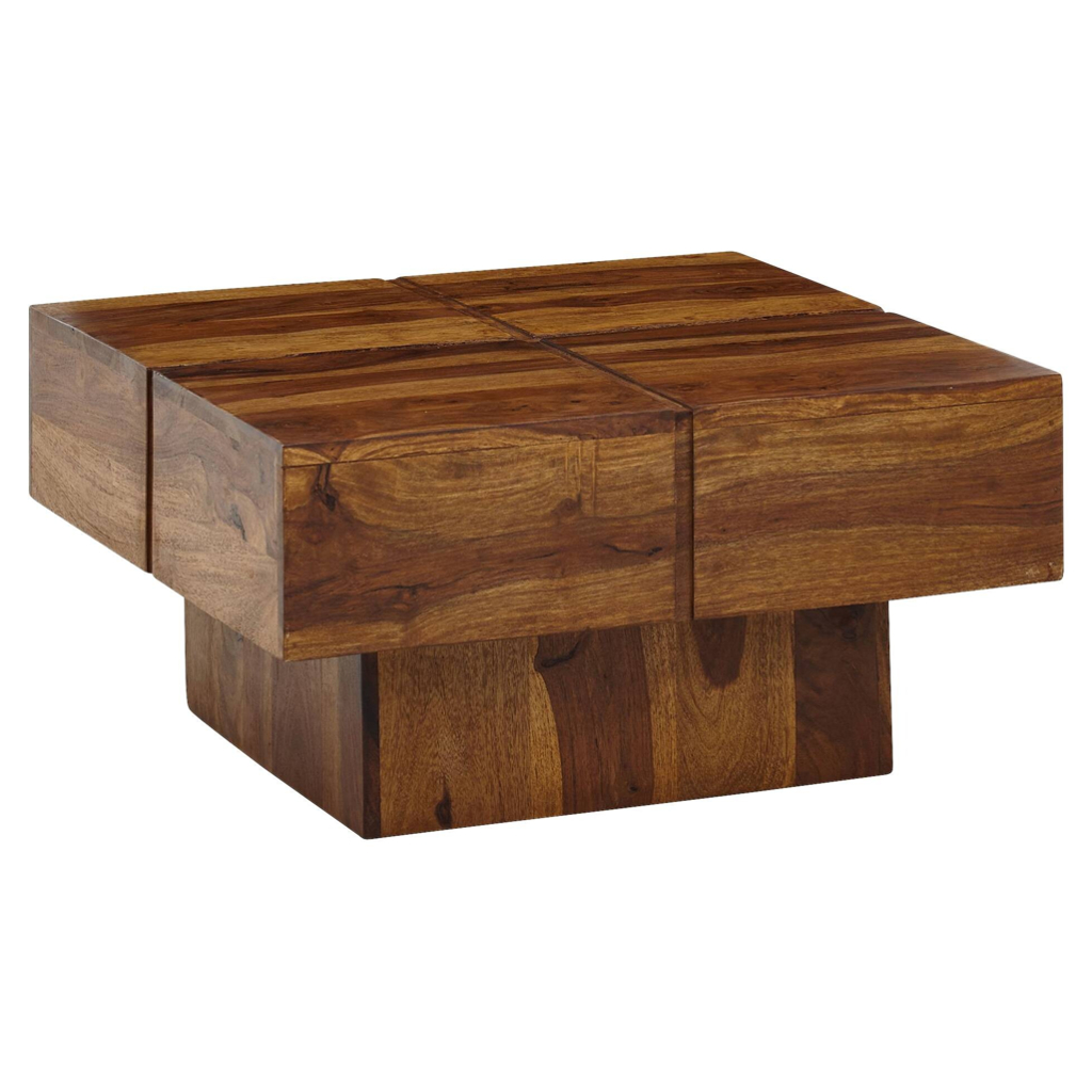 Couchtisch braun B/H/T: ca. 58x30x58 cm