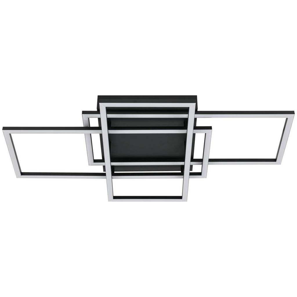 Nolo LED-Deckenleuchte Twin schwarz Metall B/H/L: ca. 36x9,1x58 cm