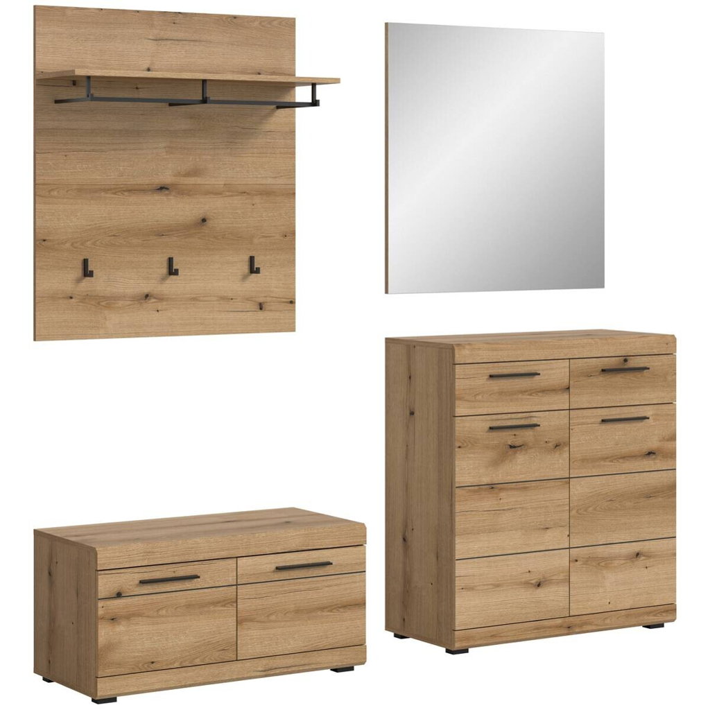 Garderobe SCOUT Evoke Oak Nachbildung B/H/T: ca. 195x197x40 cm
