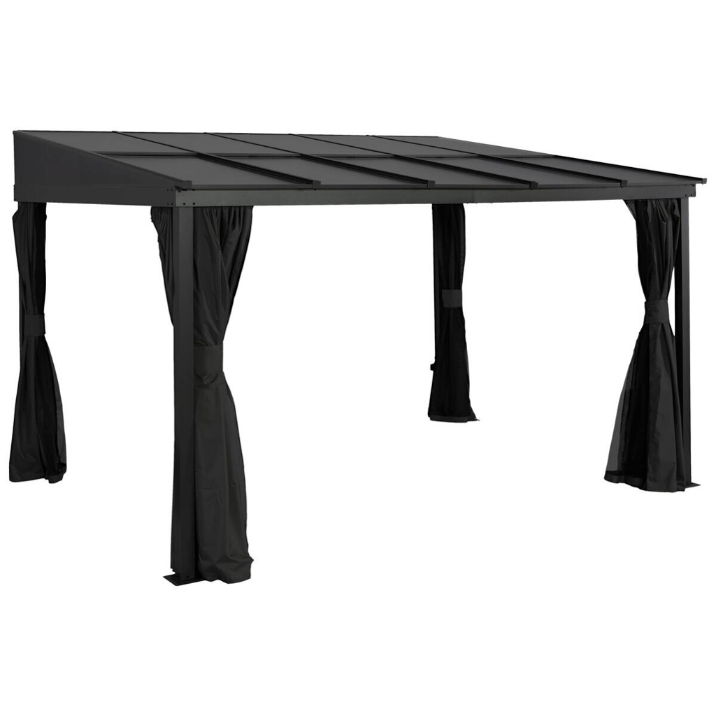 Sojag Terrassenüberdachung St. Barth anthrazit Aluminium B/H/L: ca. 363x240x240 cm