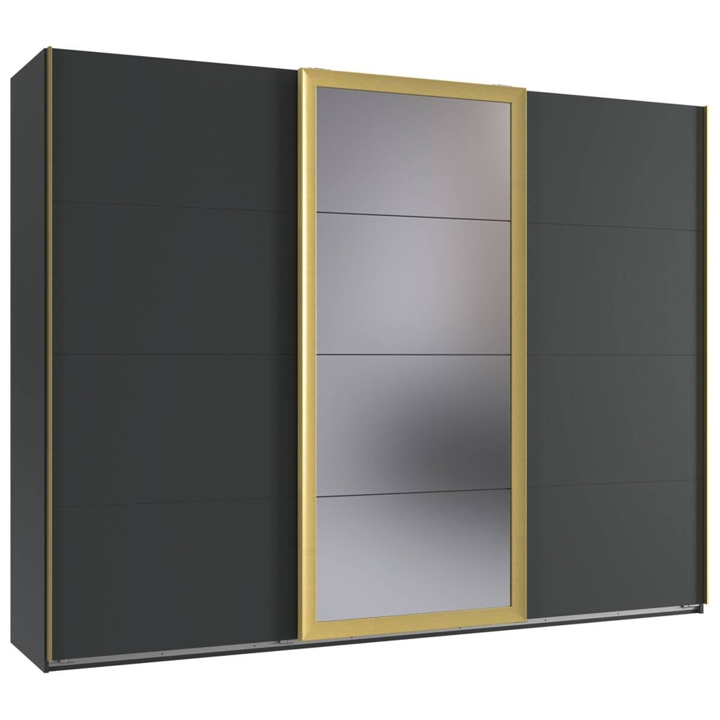 Schwebetürenschrank Katar Graphit B/H/T: ca. 270x208x64 cm