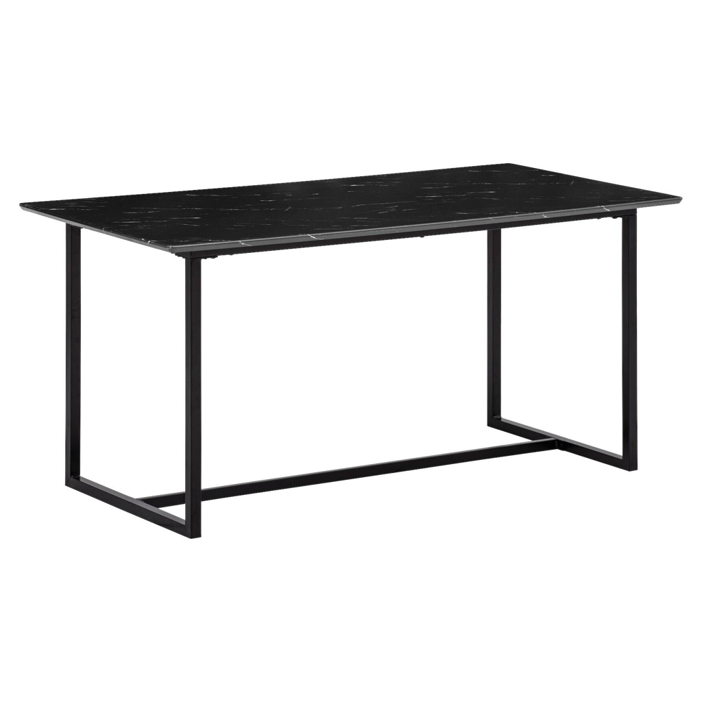 Esstisch schwarz Marmor Optik B/H/T: ca. 160x76x80 cm