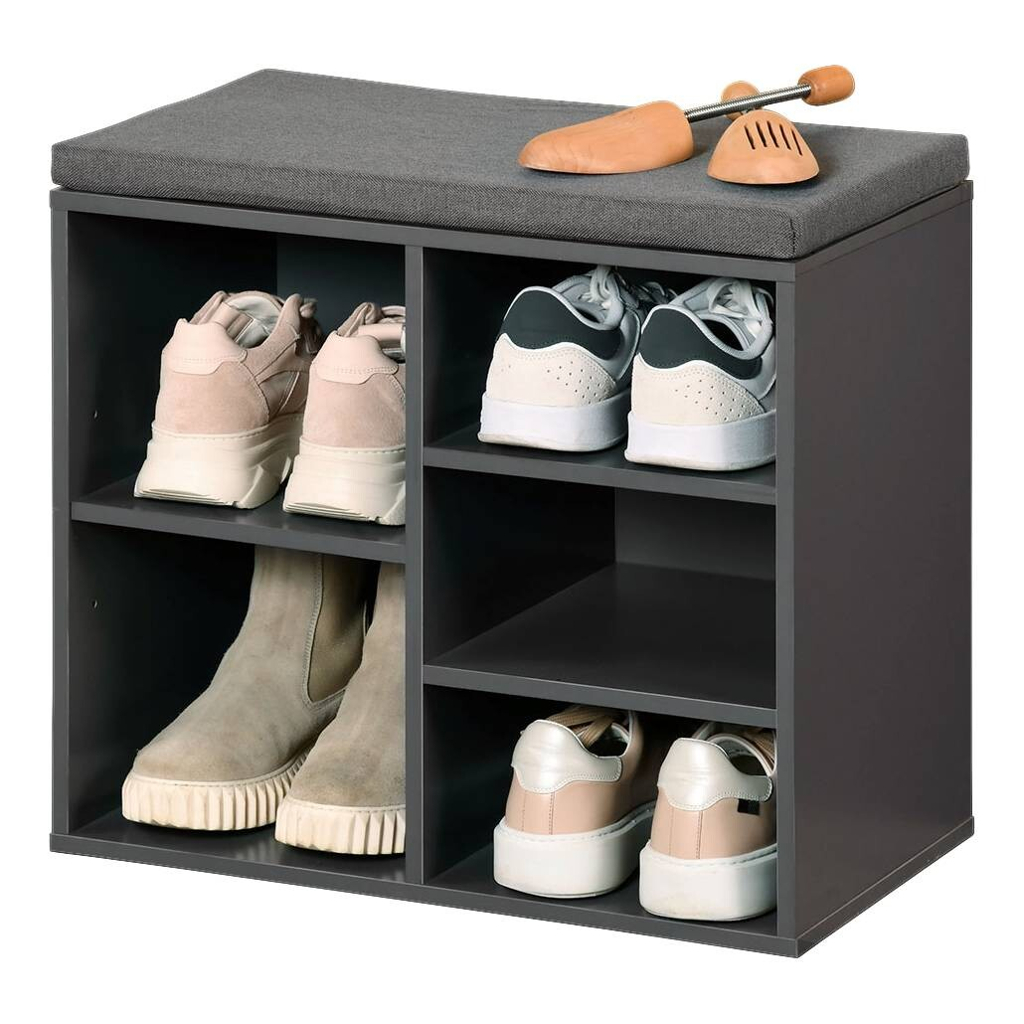 Kesper Schuhregal grau Spanplatte B/H/L: ca. 29,5x48x51,5 cm