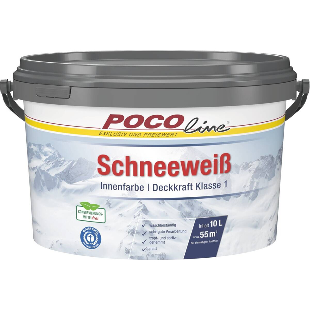 POCOline Raumfarbe weiß ca. 10 l