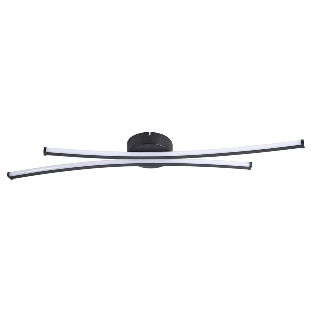 POCOline LED-Deckenleuchte Dion mattschwarz Metall Kunststoff B/H/L: ca. 15x5,5x90 cm