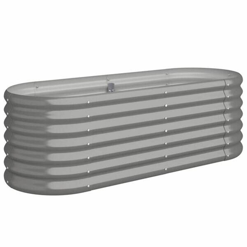 Hochbeet grau Stahl B/H/L: ca. 114x36x114 cm