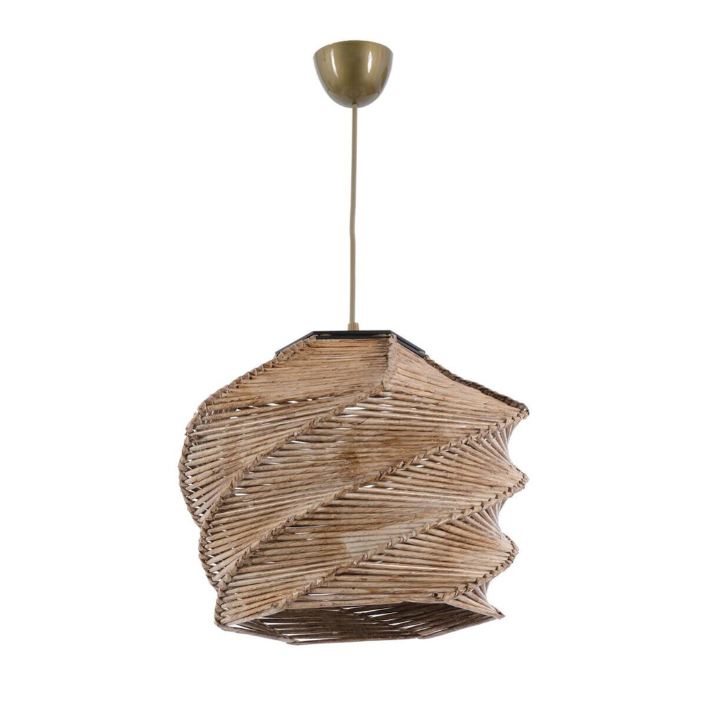 Opviq Pendelleuchte Ruche kamel B/H/T/L/D: ca. 32x65x32x32x32 cm E27 1 Brennstellen