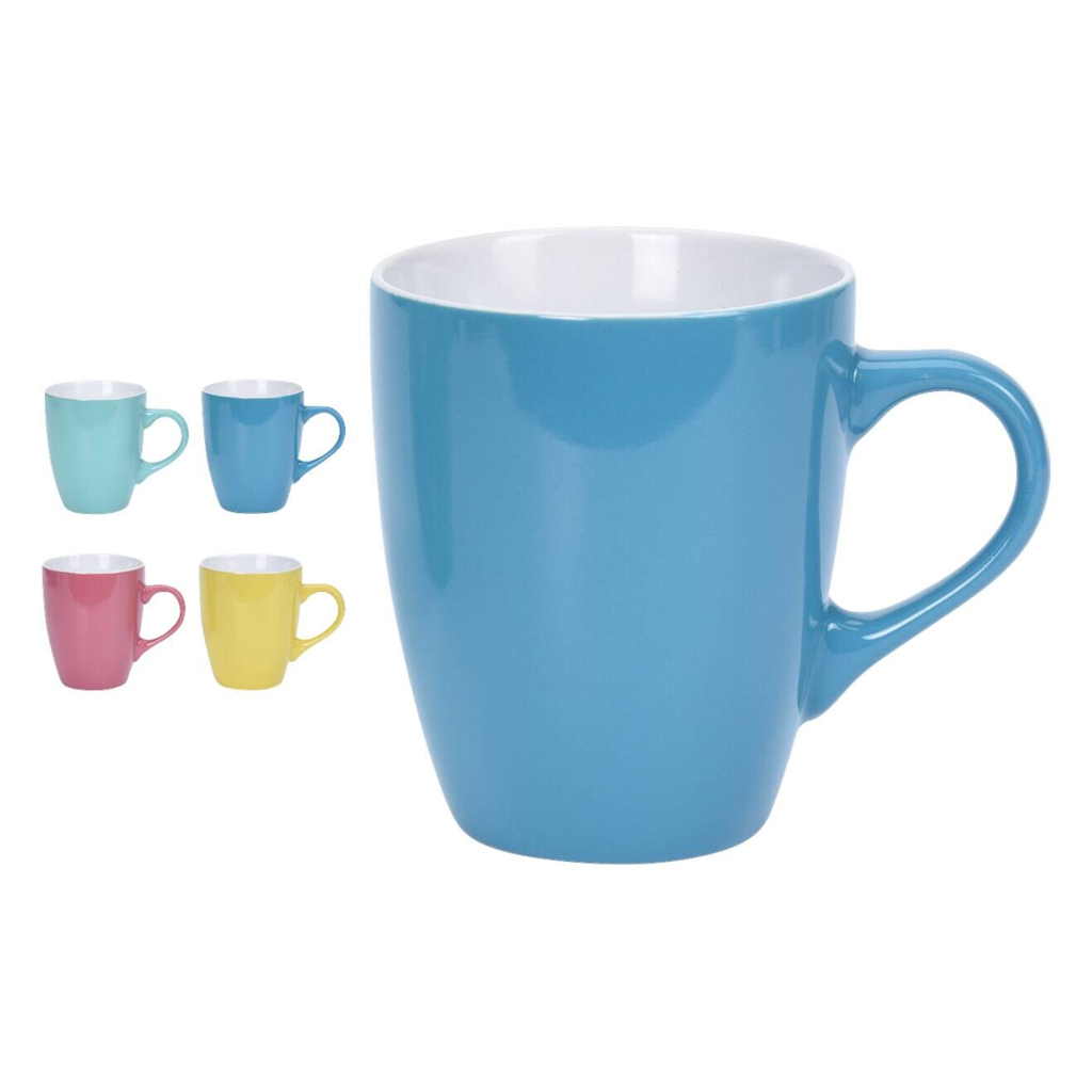 Kaffeebecher multicolor Steinzeug 4 tlg.