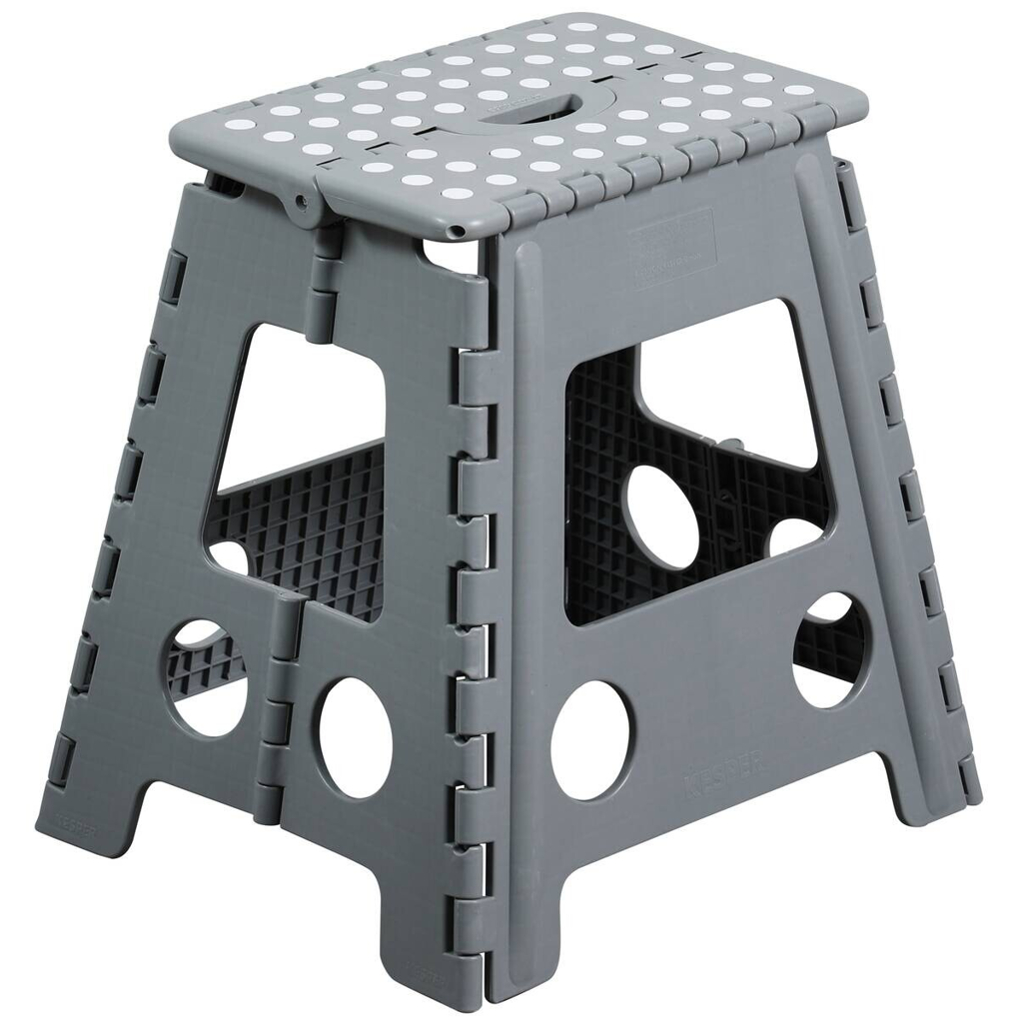 Klapphocker grau B/H/L: ca. 53x4,5x38,5 cm