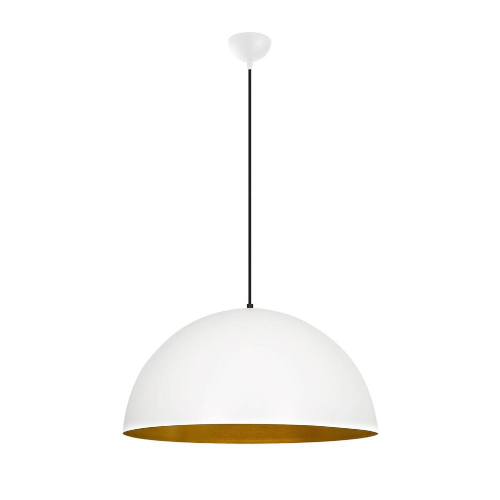 Opviq Pendelleuchte Sivani weiß gold Metall B/H/T/L/D: ca. 60x126x60x60x60 cm E27 1 Brennstellen