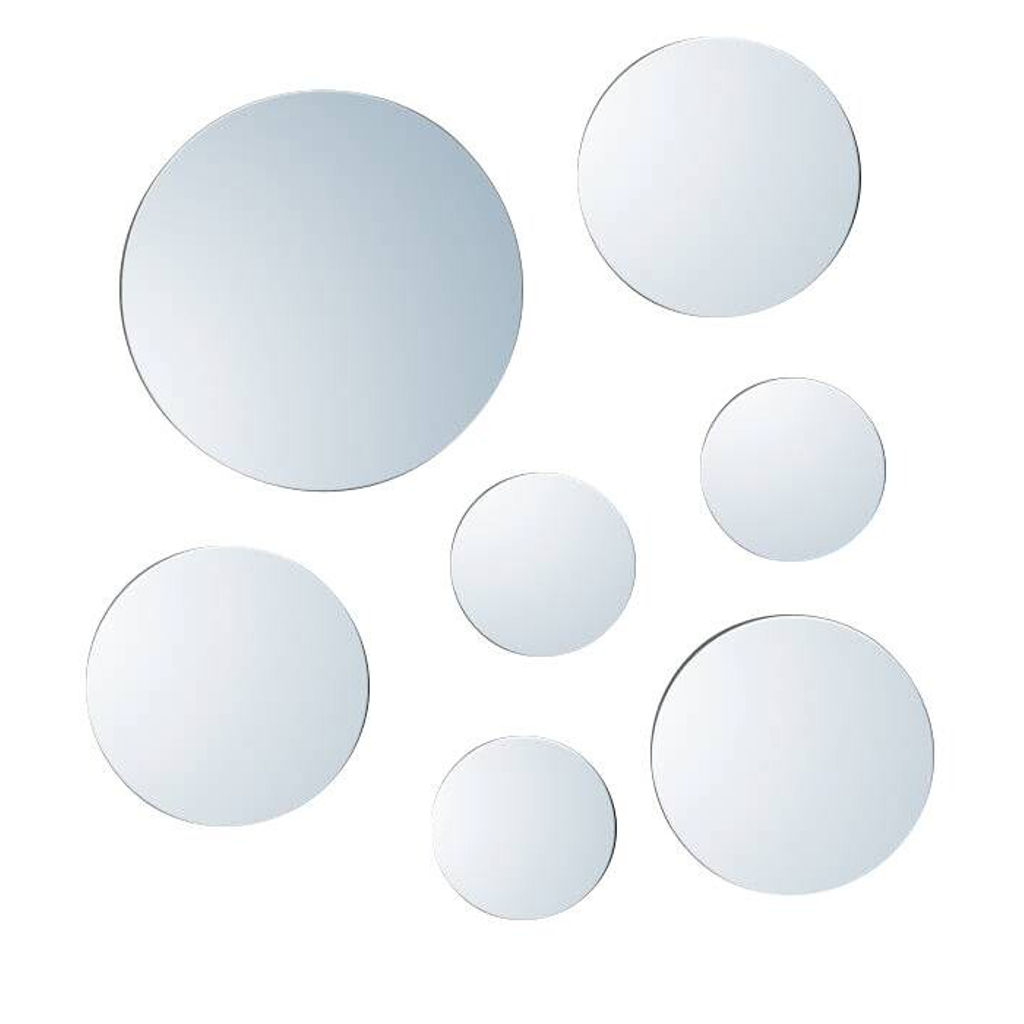 Wandspiegel-Set Circle grau