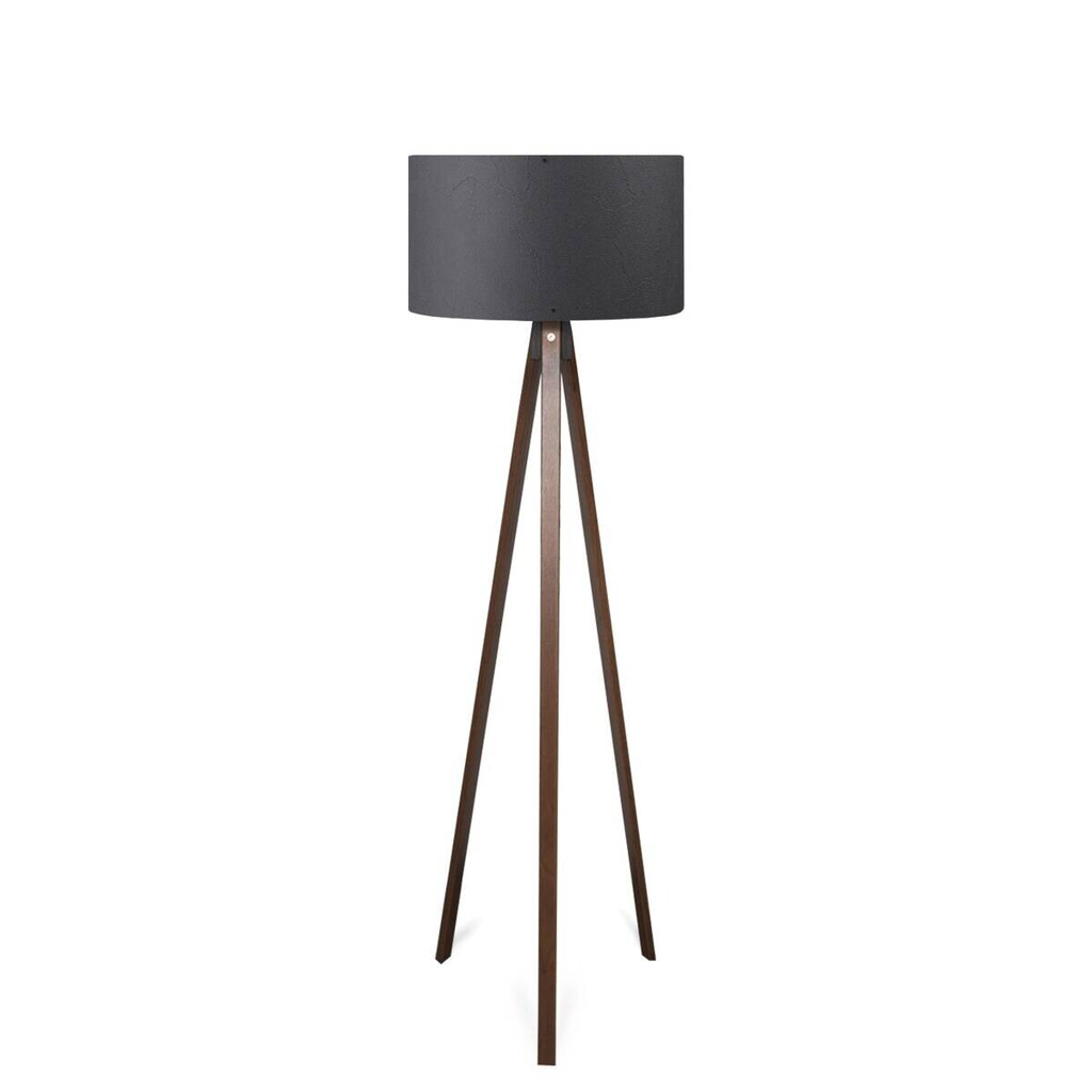 Opviq Stehlampe anthrazit MDF PVC B/H/T/L/D: ca. 38x140x38x38x38 cm E27 1 Brennstellen