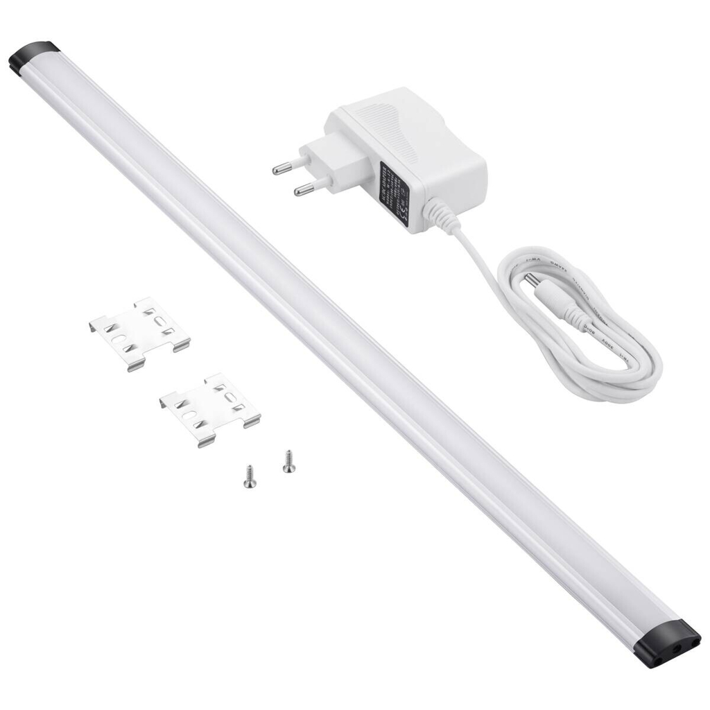 LED-Unterbauleiste 010 852 silber Kunststoff B/H/L: ca. 10x10x52 cm