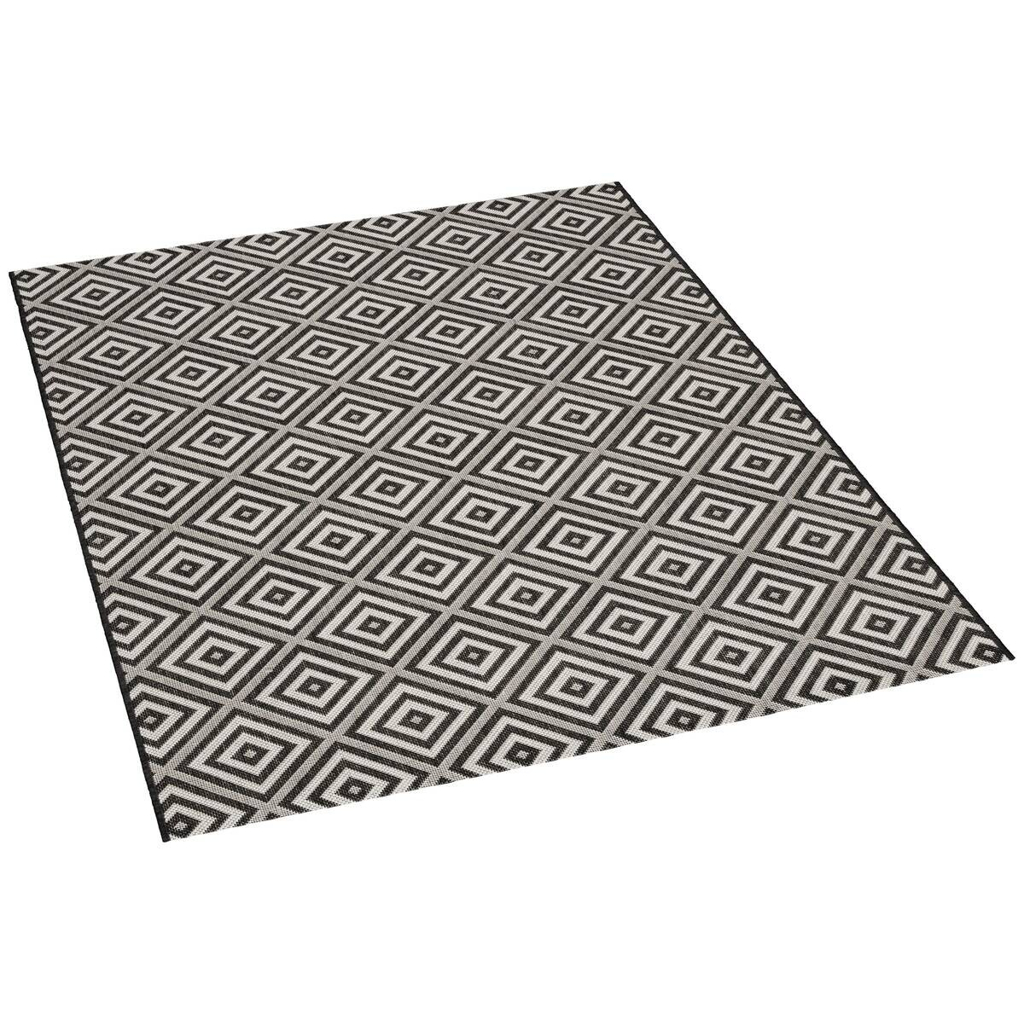 In-/Outdoor-Teppich Ambiente schwarz B/L: ca. 120x170 cm