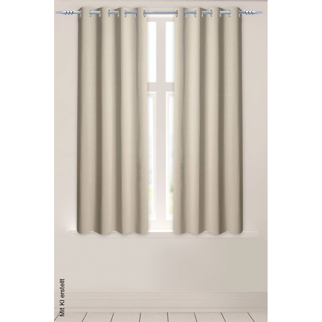 Verdunklungsvorhang Larius beige B/L: ca. 140x175 cm