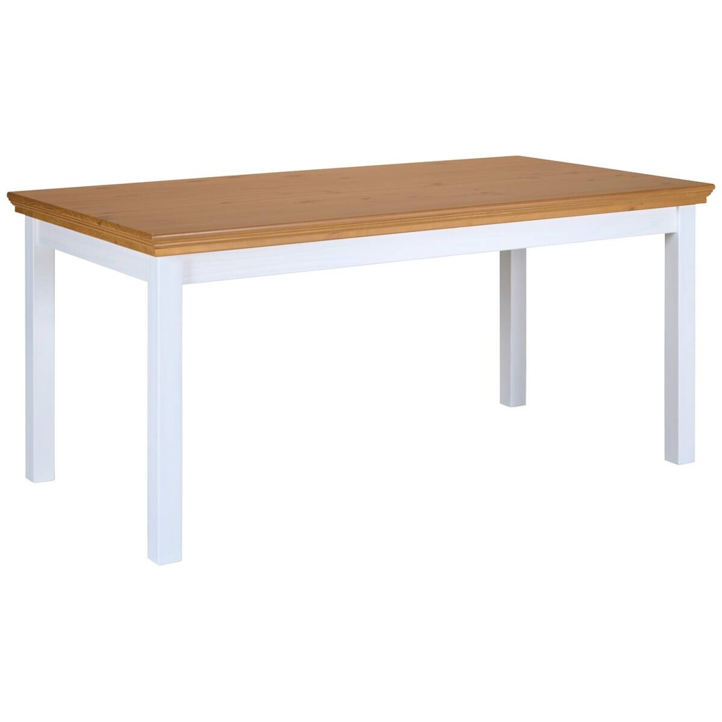 Esstisch Maluno weiß lackiert lackiert B/H/L: ca. 90x76x166,4 cm