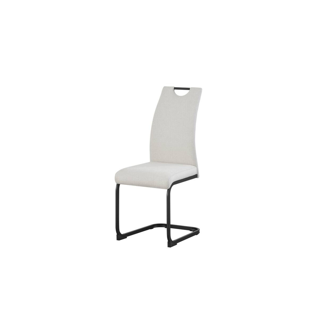 Schwingstuhl HANNA, 2er Set creme Webstoff B/H/T: ca. 43x98x59 cm