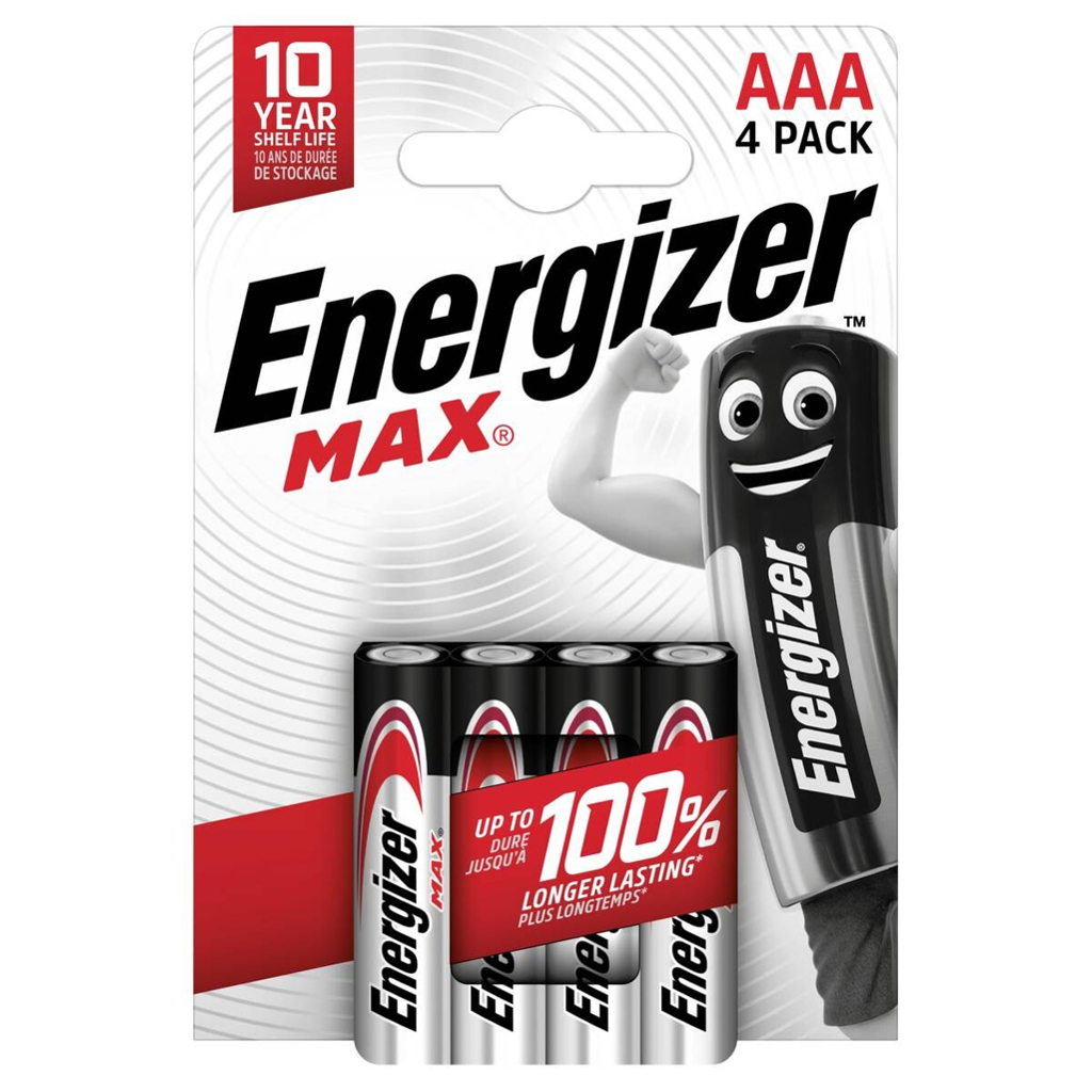 Energizer Batterie Max AAA/Micro (LR03) 4er Pack