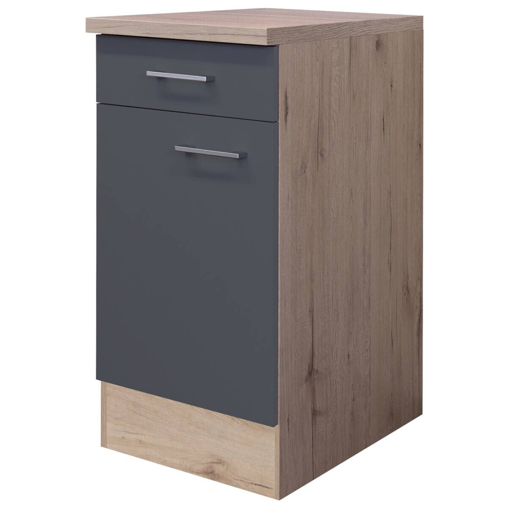 Unterschrank Morena grau matt B/H/T: ca. 40x85x60 cm