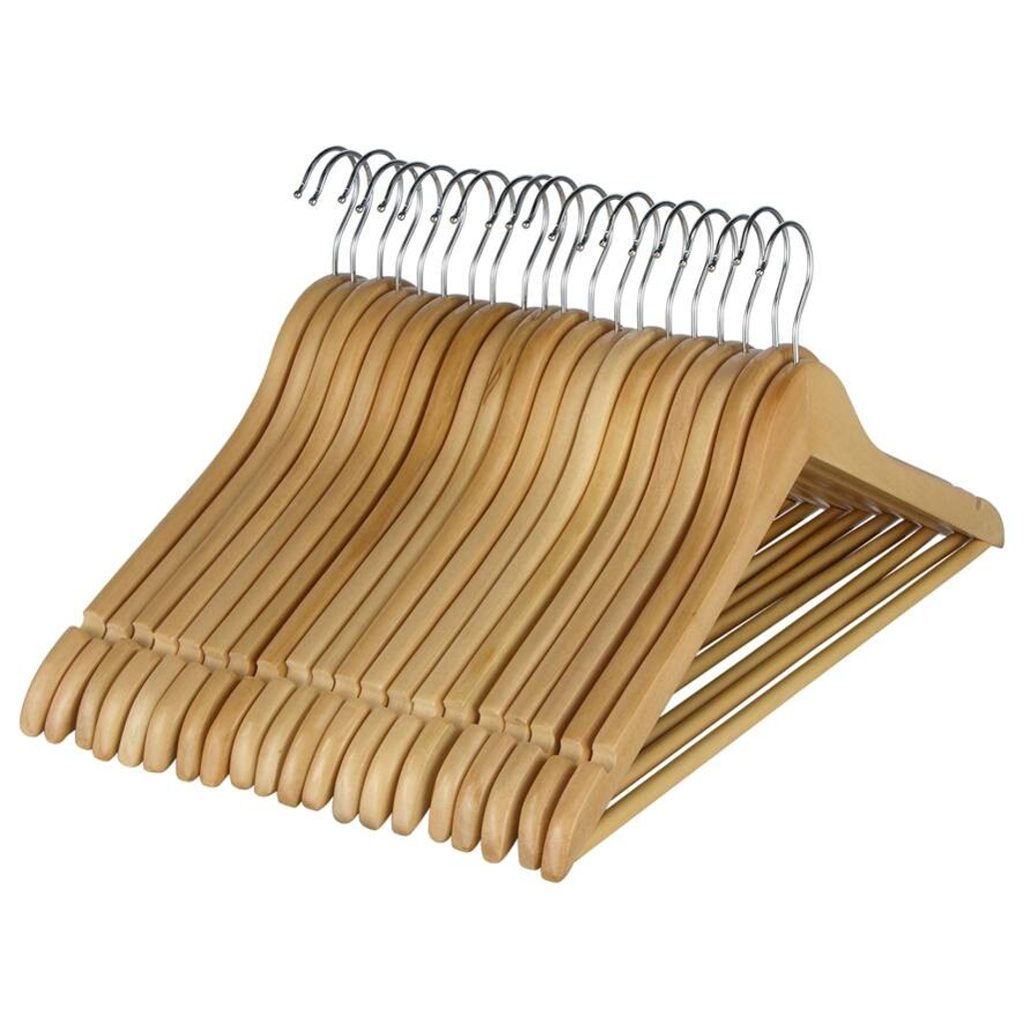 HI Kleiderbügelset natur Holz