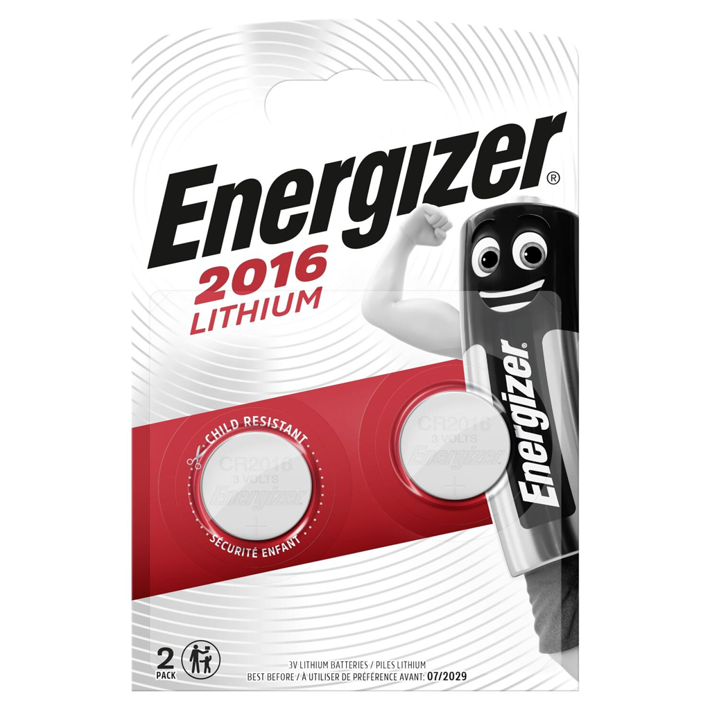 Energizer Knopfzelle Lithium CR2016 2er Pack