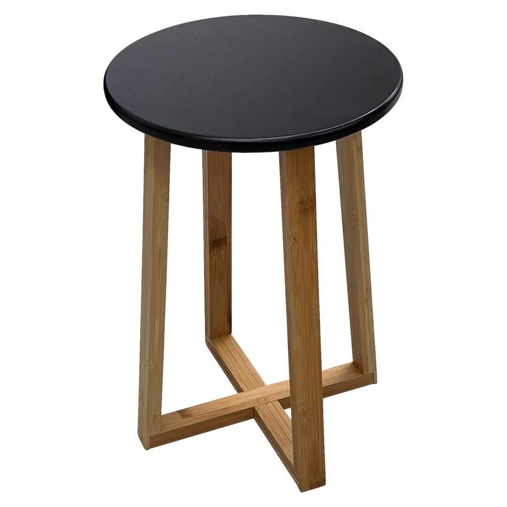 Beistelltisch Jones schwarz natur Bambus H/D: ca. 44x30 cm
