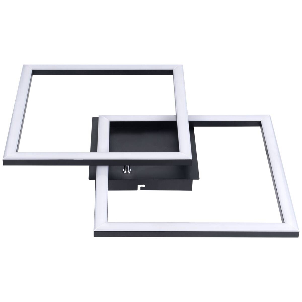 Pocoline LED-Deckenleuchte Lotte schwarz Kunststoff B/H/L: ca. 40x6,5x40 cm