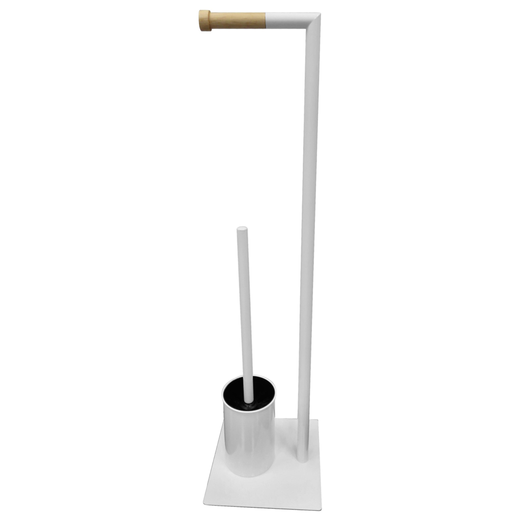 POCOline WC-Standgarnitur Nordic White weiß Edelstahl