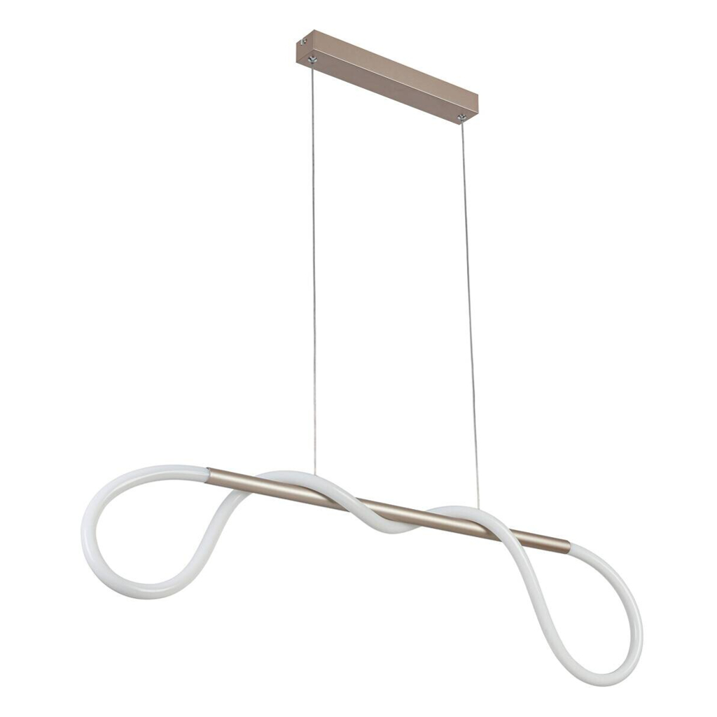 Nolo LED-Pendelleuchte Tube champagner B/H: ca. 80x120 cm